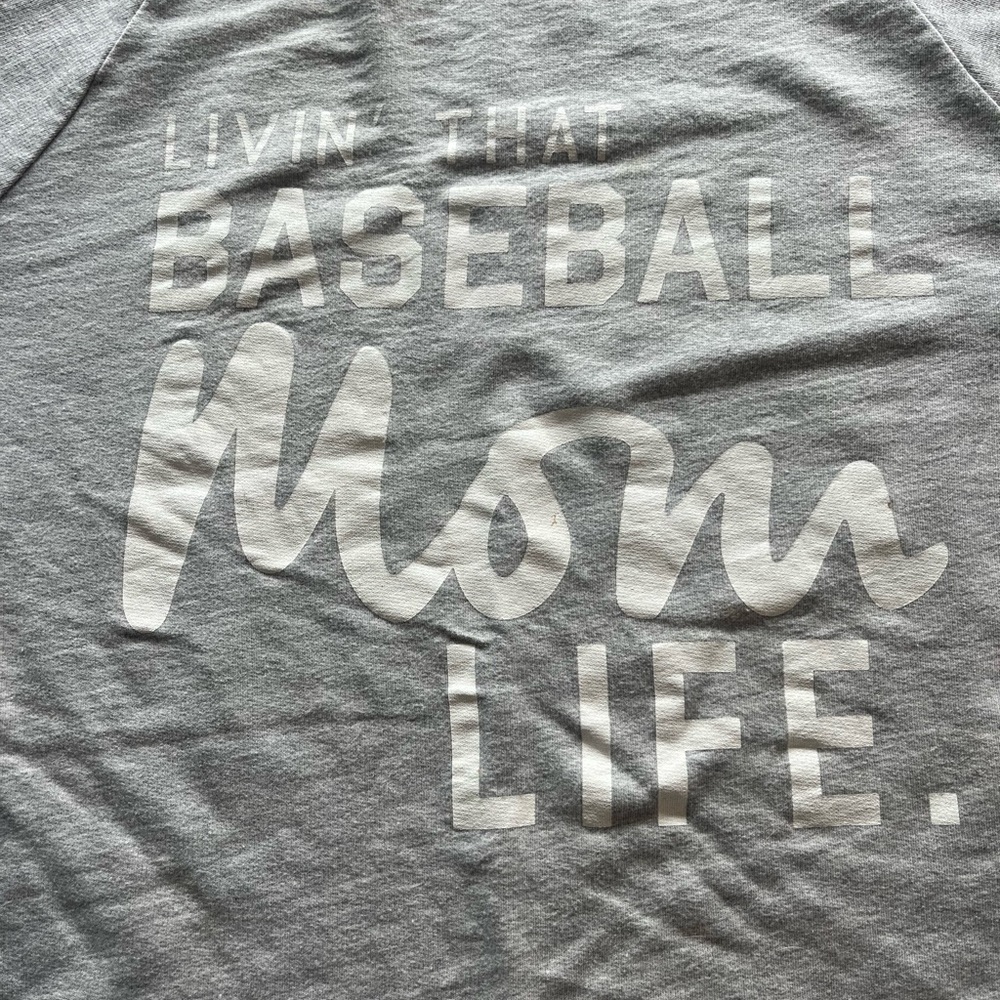 Long sleeve T-shirt Style Baseball Mom Large